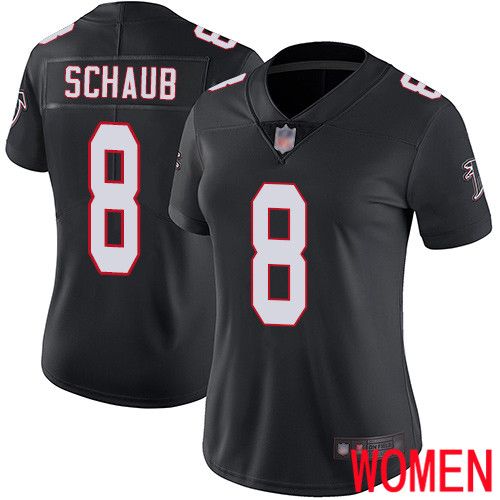 Atlanta Falcons Limited Black Women Matt Schaub Alternate Jersey NFL Football #8 Vapor Untouchable->youth nfl jersey->Youth Jersey